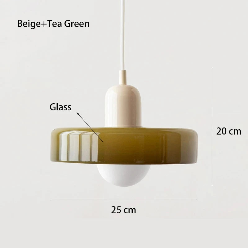 Bauhaus Glass Pendant Light – Nordic Dining Room Lamp