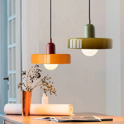 Bauhaus Glass Pendant Light – Nordic Dining Room Lamp