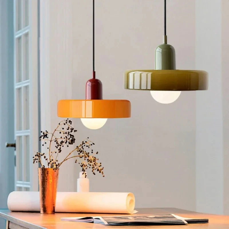 Bauhaus Glass Pendant Light – Nordic Dining Room Lamp