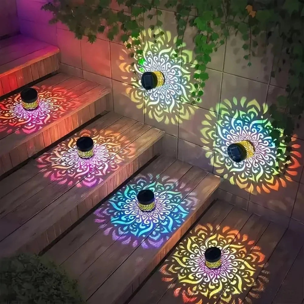 Solar Mandala Outdoor Wall Light