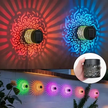 Solar Mandala Outdoor Wall Light