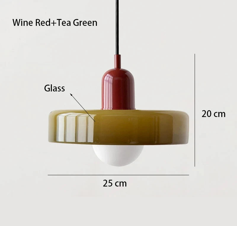 Bauhaus Glass Pendant Light – Nordic Dining Room Lamp