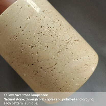 Wabi-Sabi Stone Pendant Lamp – Bedside Hanging Light