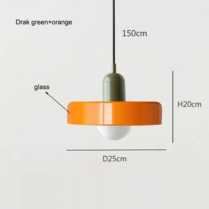 Bauhaus Glass Pendant Light – Nordic Dining Room Lamp