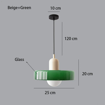 Bauhaus Glass Pendant Light – Nordic Dining Room Lamp