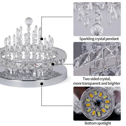 K9 Crystal Chandelier – Smart Dimmable, Flush Mount