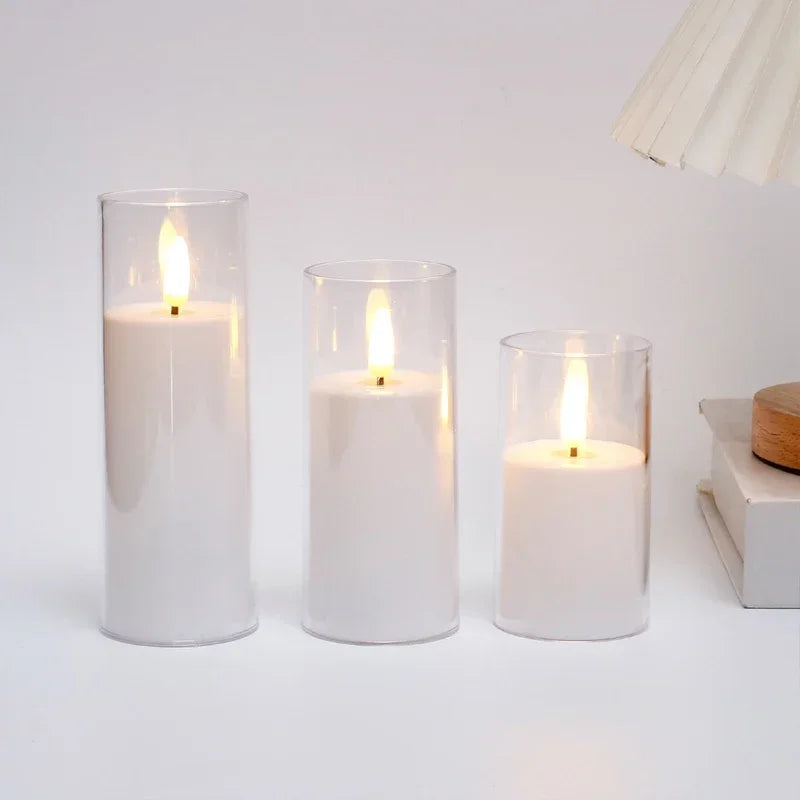 Flameless LED Candles Set – Remote & Timer (3-Pack)