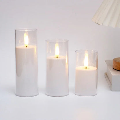 Flameless LED Candles Set – Remote & Timer (3-Pack)
