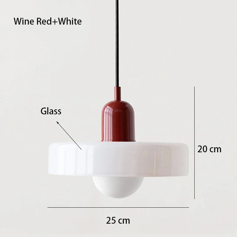 Bauhaus Glass Pendant Light – Nordic Dining Room Lamp