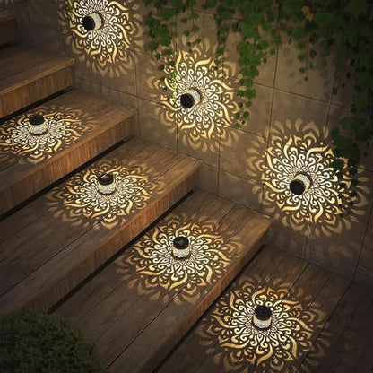 Solar Mandala Outdoor Wall Light