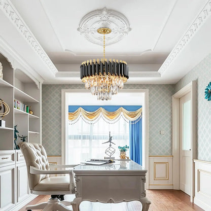 3-Tier Crystal Chandelier – Modern Dining Room Light