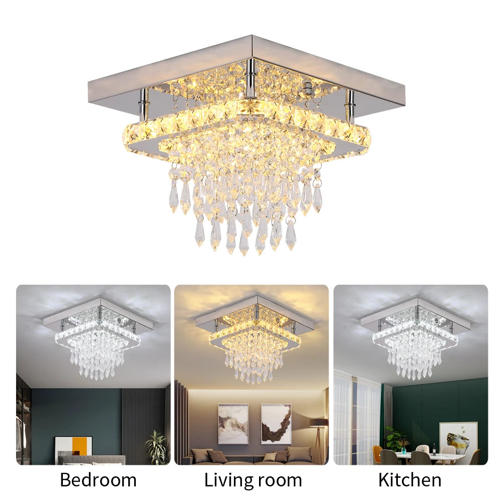 K9 Crystal Ceiling Light – Smart Dimmable LED