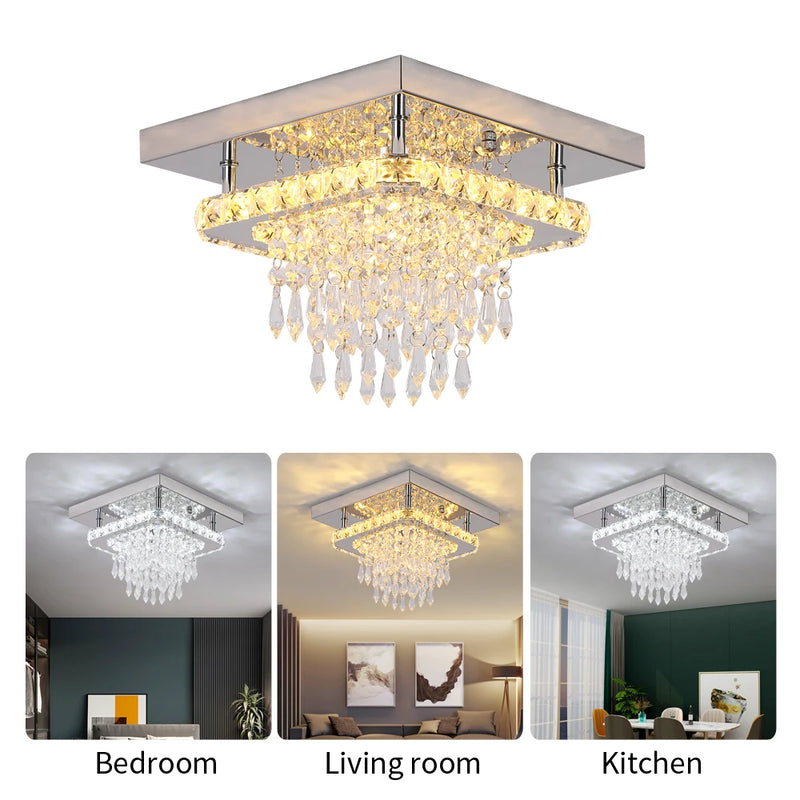 K9 Crystal Ceiling Light – Smart Dimmable LED