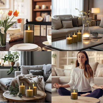 Flameless LED Candles Set – Remote & Timer (3-Pack)
