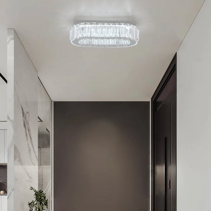 Crystal LED Ceiling Lamp – 3-Color Dimmable Light