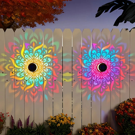 Solar Mandala Outdoor Wall Light