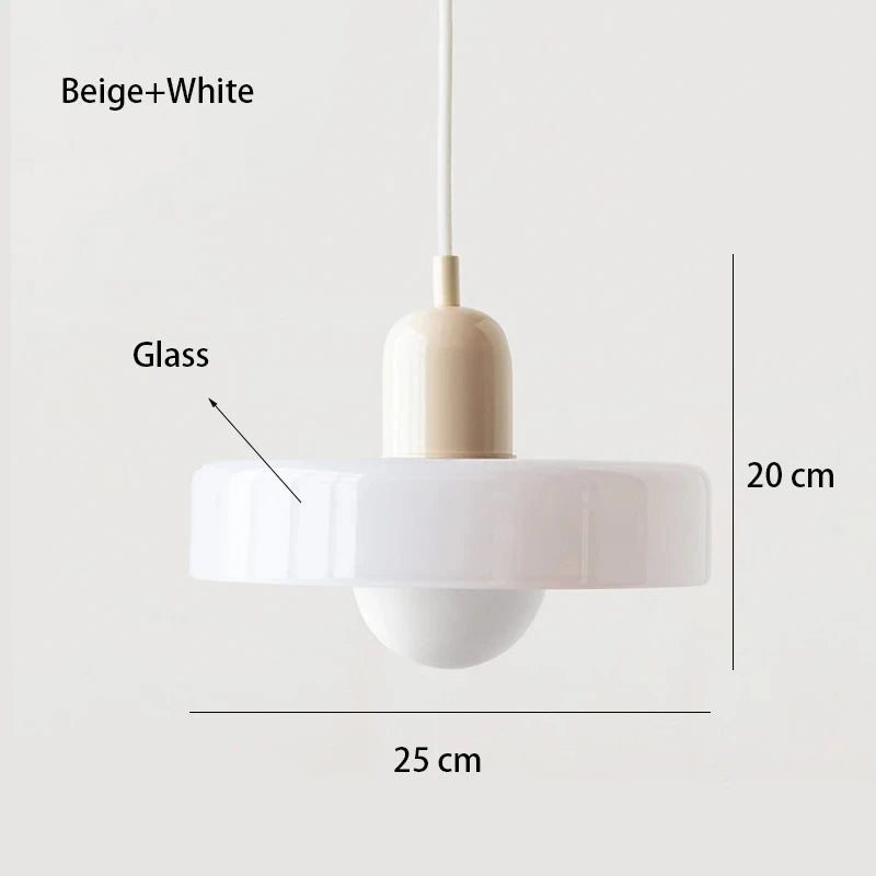 Bauhaus Glass Pendant Light – Nordic Dining Room Lamp