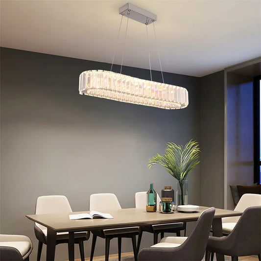 Crystal Chandelier – Modern Dimmable Dining Room Light