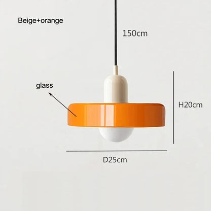 Bauhaus Glass Pendant Light – Nordic Dining Room Lamp