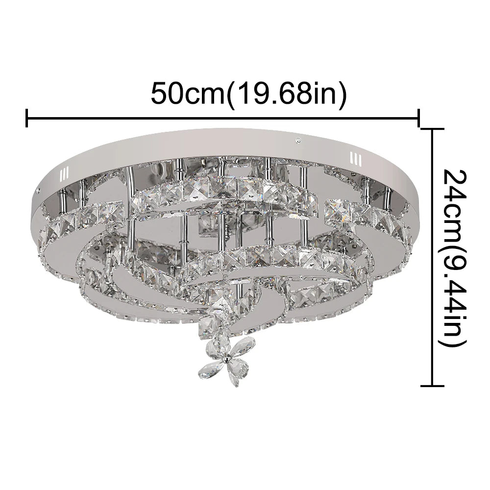 VETRULUS K9 Chandelier – Remote-Control Dimmable