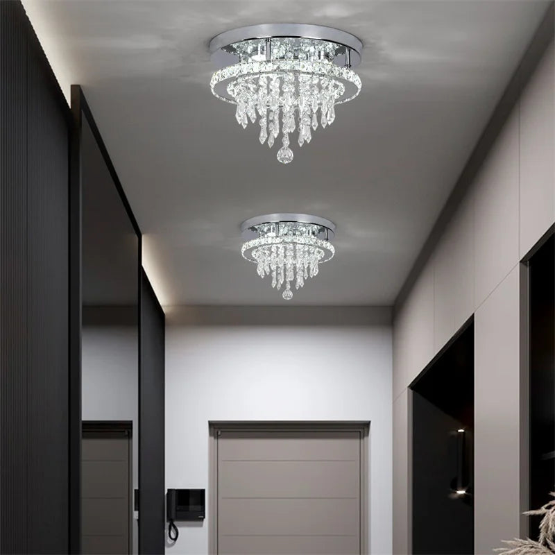 K9 Crystal Chandelier – Smart Dimmable, Flush Mount