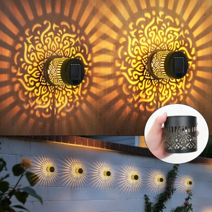 Solar Mandala Outdoor Wall Light