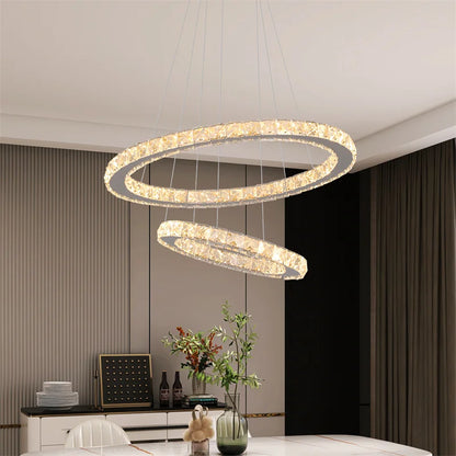Crystal Chandelier – Modern Dimmable Dining Room Light