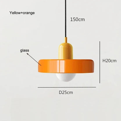 Bauhaus Glass Pendant Light – Nordic Dining Room Lamp