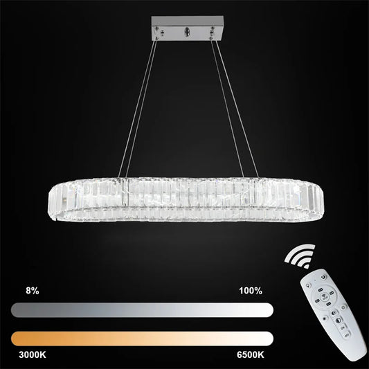 Crystal Chandelier – Modern Dimmable Dining Room Light