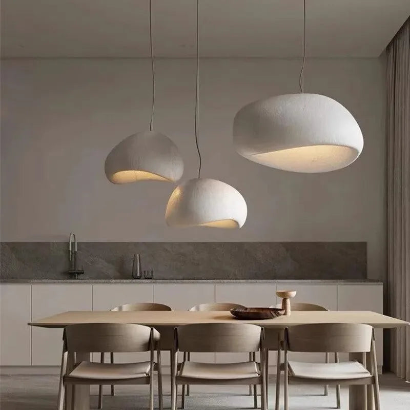 Wabi-Sabi Pendant Light – Sculptural Hanging Lamp