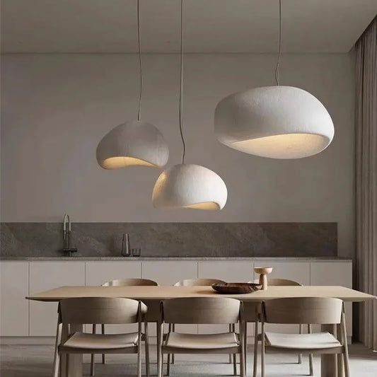 Wabi-Sabi Pendant Light – Sculptural Hanging Lamp