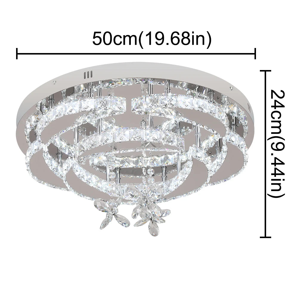 VETRULUS K9 Chandelier – Remote-Control Dimmable