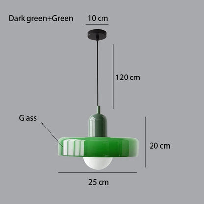 Bauhaus Glass Pendant Light – Nordic Dining Room Lamp