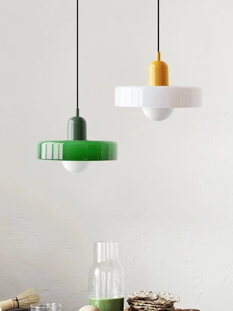 Bauhaus Glass Pendant Light – Nordic Dining Room Lamp