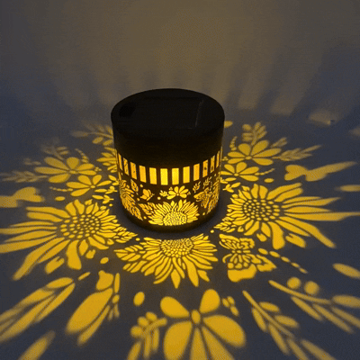 Solar Mandala Outdoor Wall Light